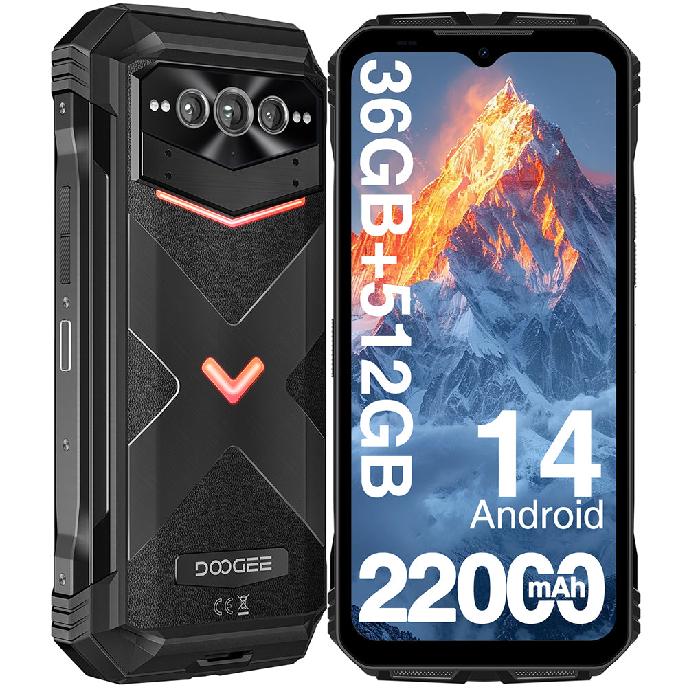 DOOGEE VMAX Plus Movil Irrompible 22000mAh Android 14 Movil Resistente 5G