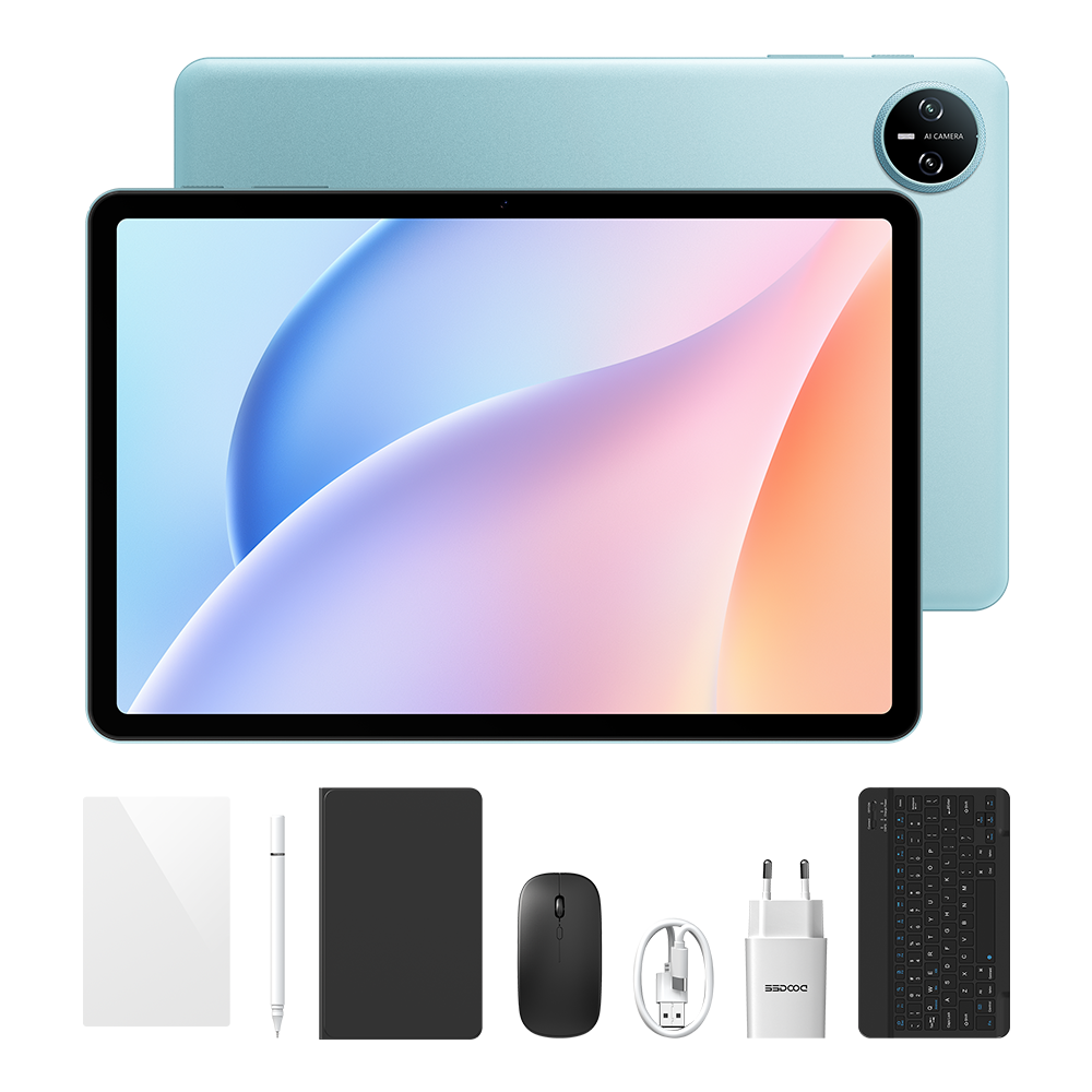 DOOGEE Tab A9 Tableta Unisoc T310 de 12 GB + 64 GB, 10,1 pulgadas, 6580 mAh, Android 15
