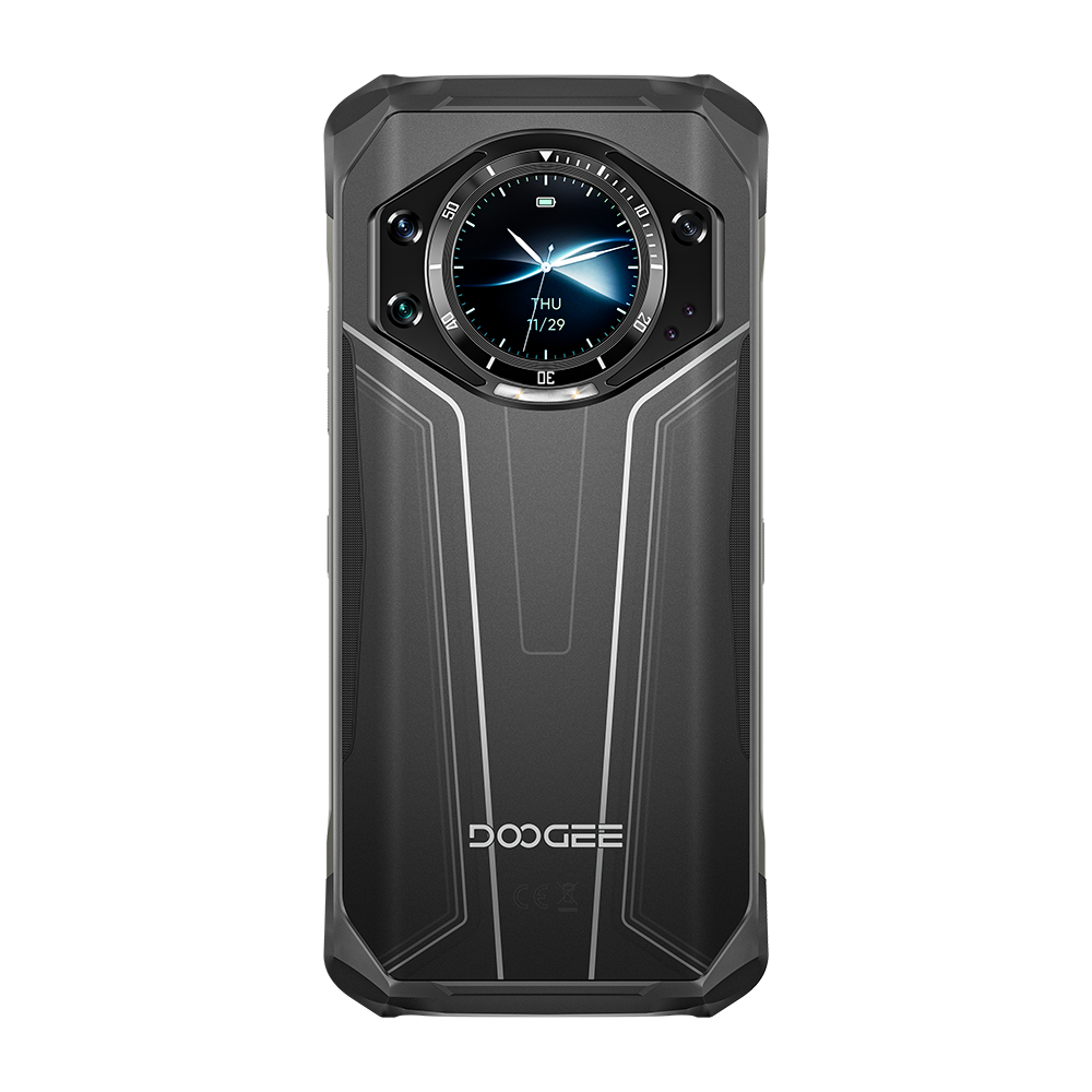 DOOGEE S119 Smartphone Android 14 con pantalla trasera inteligente, 24 GB + 512 GB, batería de 10200 mAh