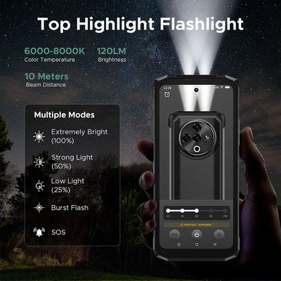 DOOGEE Fire 6 Power 15500mAh 18W 3-in-1Reverse Charging 50MP Camera Android 14 DOOGEE