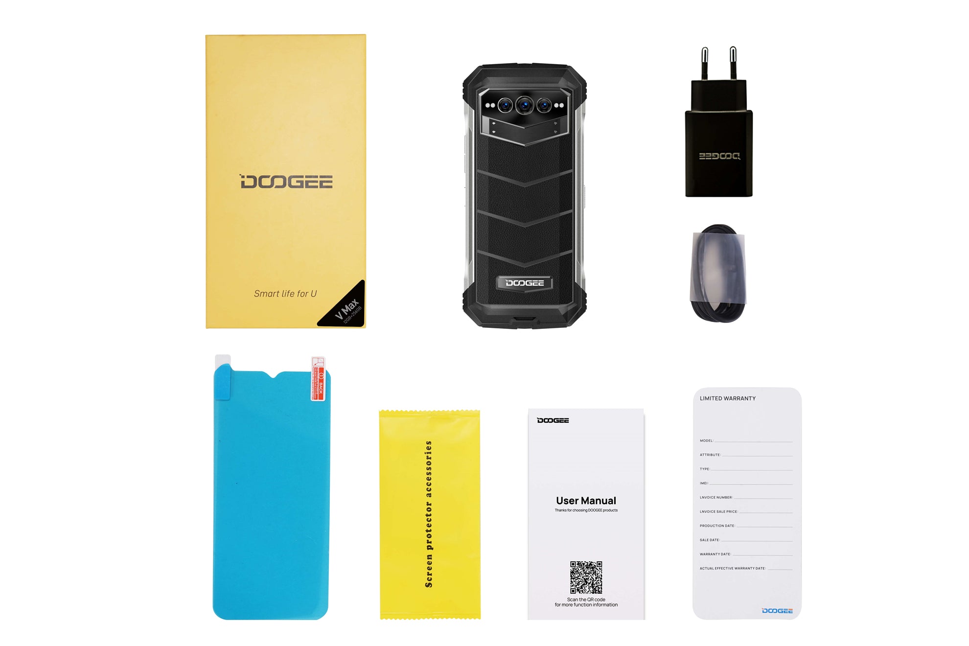 DOOGEE® V MAX Indestructible Phone 6.58" 120hz 22000mAh AI Triple Camera