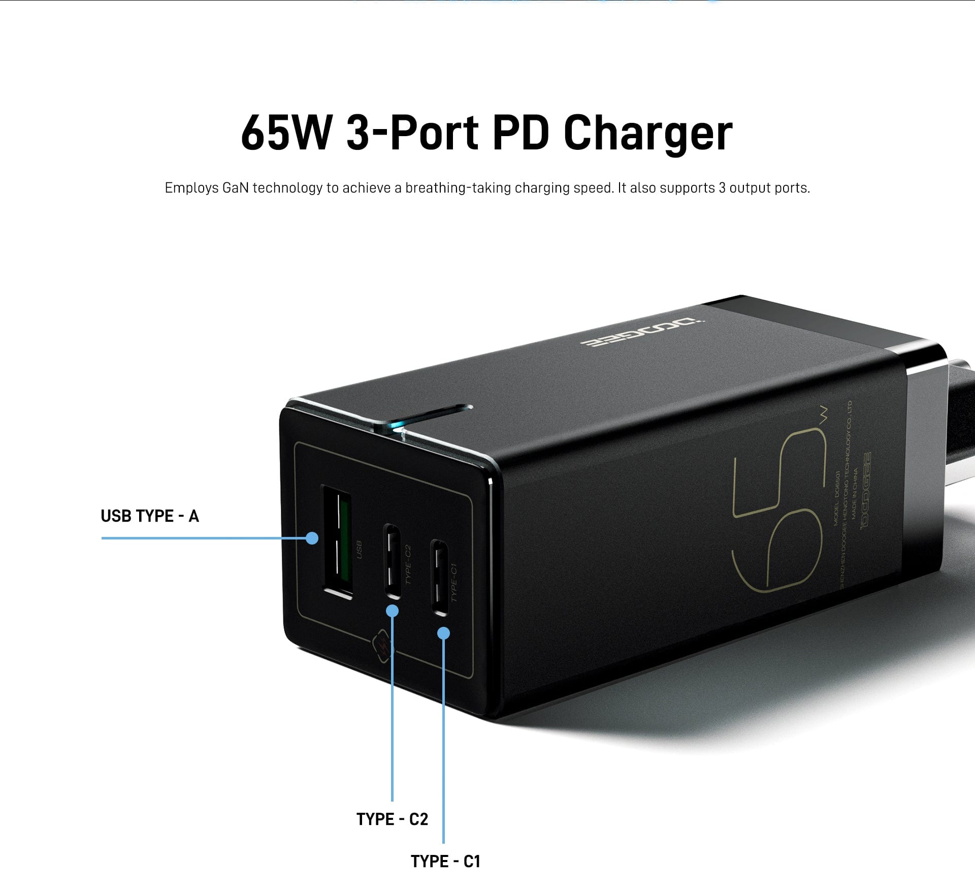 Doogee 65W GaN Fast Charger Doogee